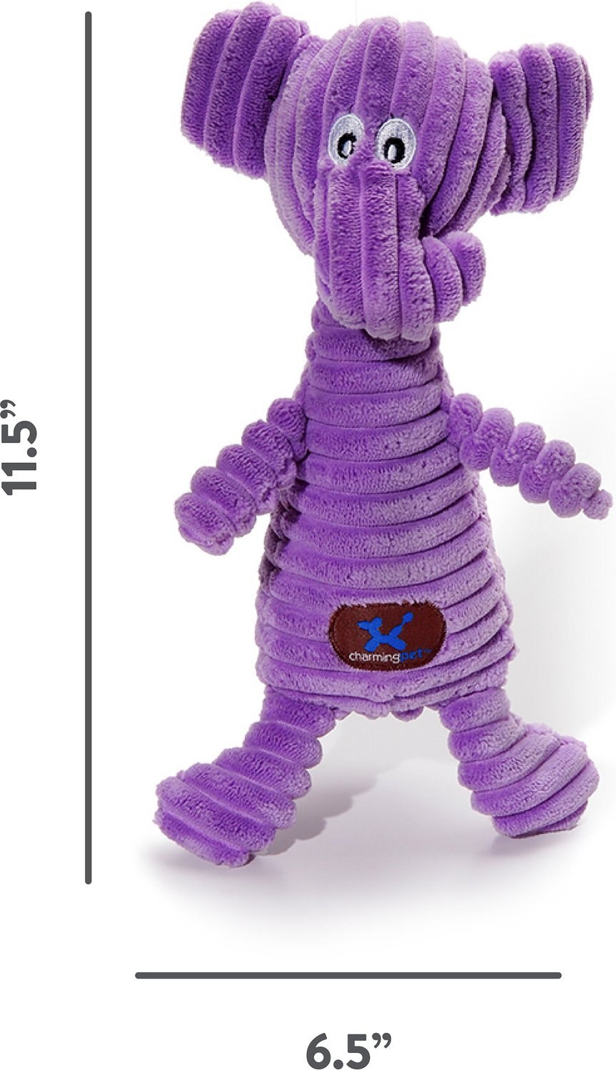 stuffed purple elephant