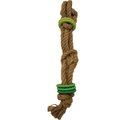 Outward Hound Jute Puzzle Rope Tug Dog Toy, Green