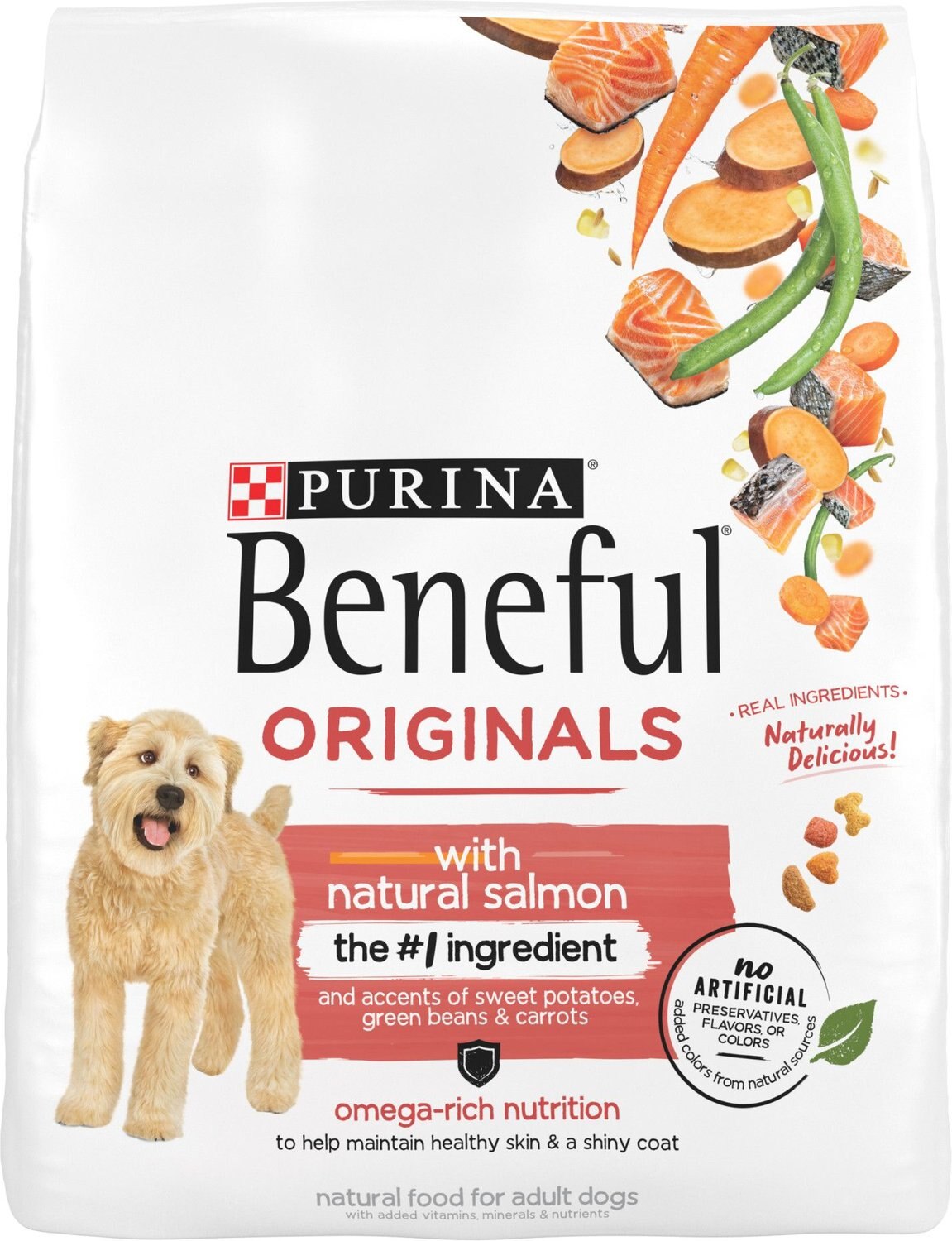 PURINA BENEFUL Originals with Natural Salmon Dry Dog Food, 25 lb ...