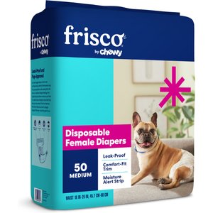 Frisco Female Leak-Proof Diaper, Medium: 18 to 26-in waist, 50 count