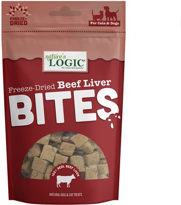 Nature's Logic Beef Liver Bites Freeze-Dried Dog & Cat Treats, slide 1 of 1