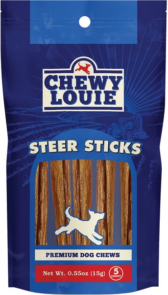 Chewy Louie 5" Steer Sticks Dog Treat, 5 count slide 1 of 5