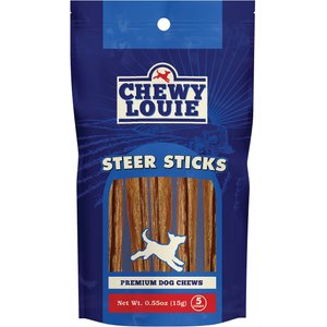 Chewy Louie 5" Steer Sticks Dog Treat, 5 count
