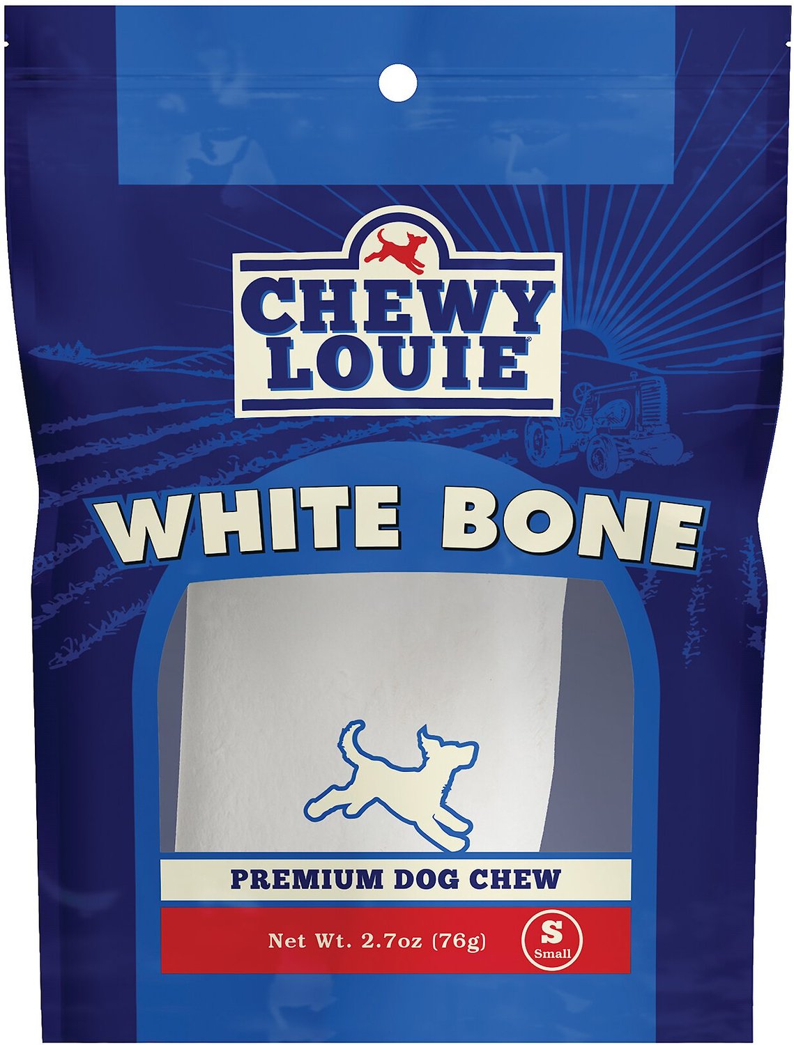 CHEWY LOUIE White Bone Dog Treat, 1 