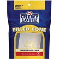 Chewy Louie Cheese & Bacon Flavor Filled Bone Dog Treat, 1 count, Small
