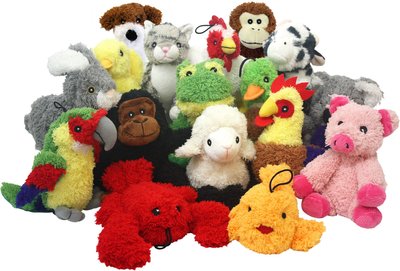 Multipets Look Whos Talking Plush Duck 5-Inch Dog Toy Assorted Styles