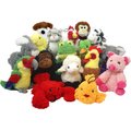 Multipet Look Who's Talking Assorted Animals Plush Dog Toy, Character Varies, 1 count