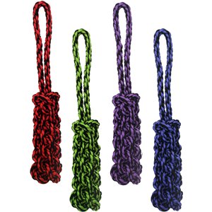 Multipet Nuts For Knots Rope Tug & Braided Stick Dog Toy, Color Varies, 1 count