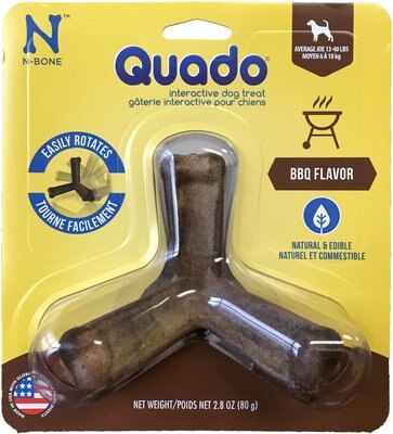 N-Bone Quada BBQ Flavored Interactive Dental Dog Treats, slide 1 of 1