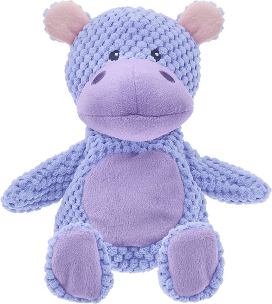 Frisco Textured Plush Squeaking Hippo Dog Toy slide 1 of 4