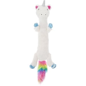 Frisco Skinny Plush Squeaking Unicorn Dog Toy