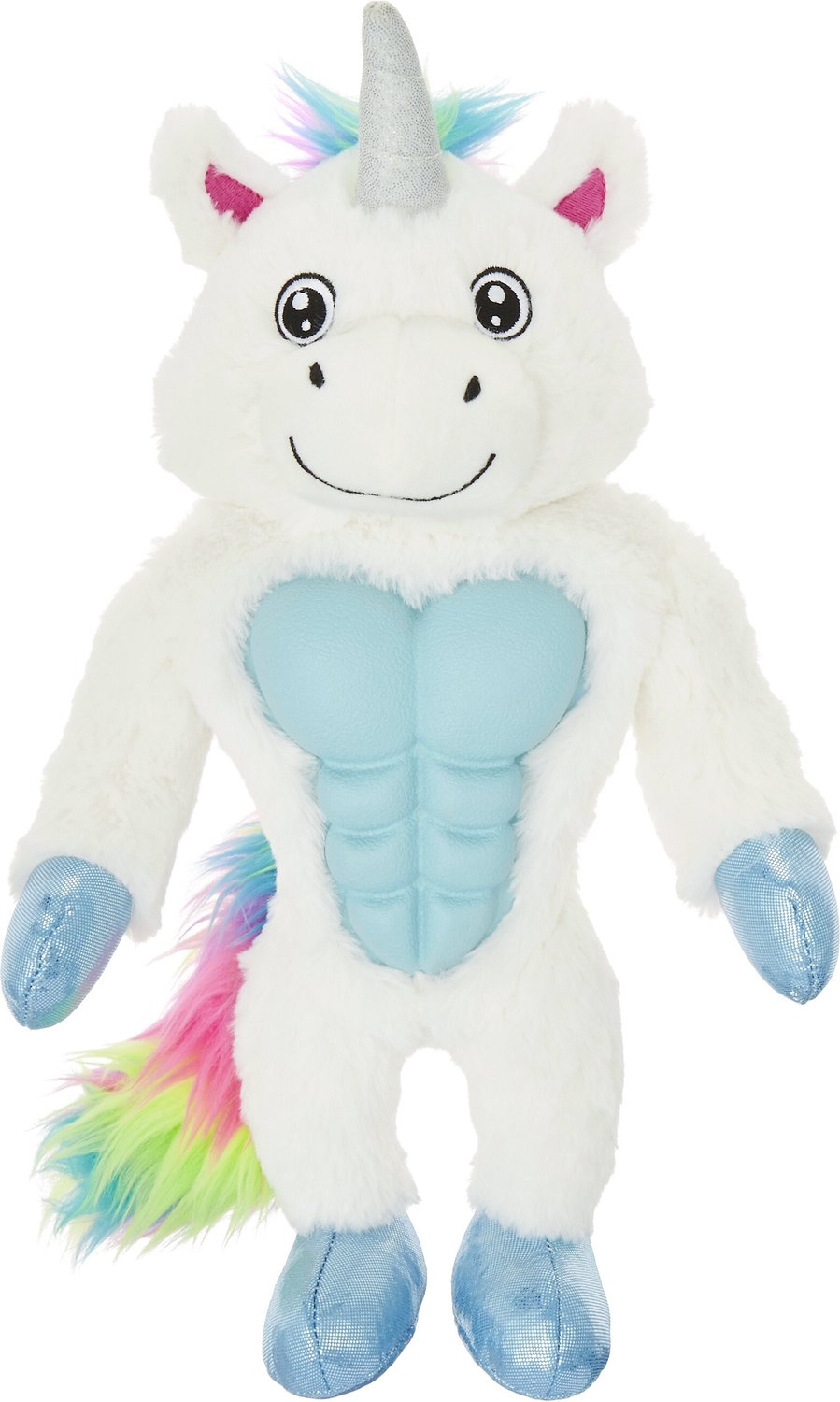 Frisco Muscle Plush Squeaking Unicorn Dog Toy Chewy Com