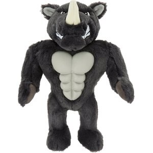 Frisco Muscle Plush Squeaking Rhino Dog Toy