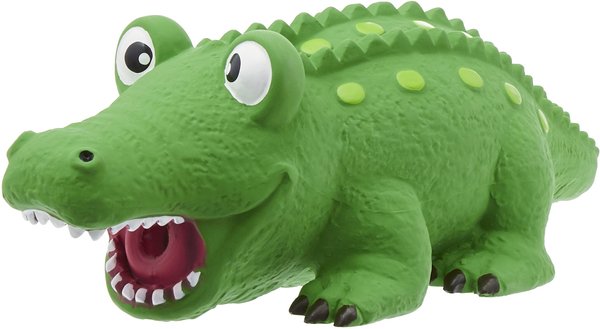 Frisco Latex Squeaky Alligator Dog Toy slide 1 of 3