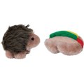 Aspen Pet Plush Hedghog & Hotdog Dog Toy, Small