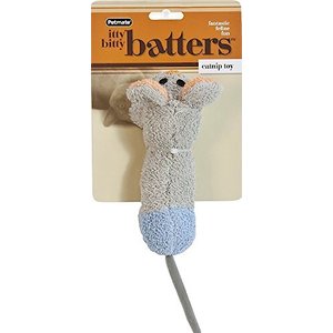 Petmate Itty Bitty Batters Mouse Plush Cat Toy with Catnip