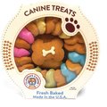 Claudia's Canine Bakery Carousel of Canine Party Bones Baked Dog Treats, 11-oz tub