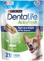 DentaLife ActivFresh Daily Oral Care Mini Dental Dog Treats, 21 count