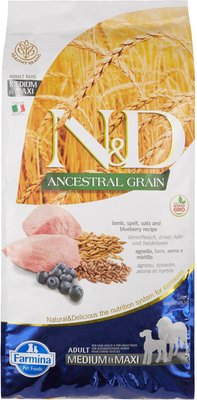 Farmina N&D Ancestral Grain Lamb & Blueberry Medium & Maxi Adult Dry Dog Food, slide 1 of 1