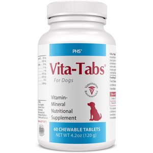 Vita-Tabs Liver Flavored Multivitamin for Dogs, 60 count