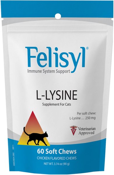 Felisyl Chicken Flavored Soft Chew Immune Supplement for Cats, 60 count slide 1 of 4