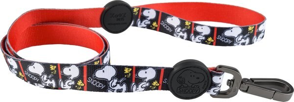 Zooz Pets Snoopy Filmstrip Dog Leash, Black, Large slide 1 of 6