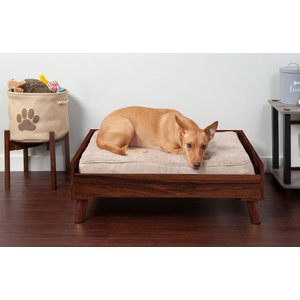 FurHaven Cat & Dog Bed Frame, Walnut, Medium