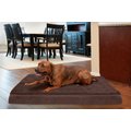 FurHaven Terry Deluxe Cooling Gel Pillow Cat & Dog Bed w/Removable Cover, Espresso, Jumbo