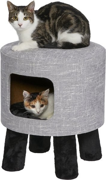 MidWest 1-Story Feline Nuvo Stella Cat Condo, Silver slide 1 of 3