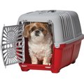 MidWest Spree Hard-Sided Dog & Cat Kennel, Red, 22-in