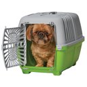 MidWest Spree Hard-Sided Dog & Cat Kennel, Green, 22-in