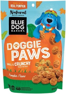 Blue Dog Bakery Doggie Paws Pumpkin Flavor Dog Treats, slide 1 of 1