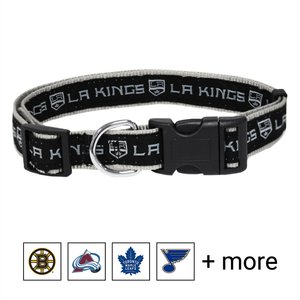 Pets First NHL Nylon Dog Collar, Los Angeles Kings, Large: 18 to 28-in neck, 1-in wide