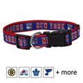 Pets First NHL Nylon Dog Collar, New York Rangers, Medium: 12 to 18-in neck, 5/8-in wide