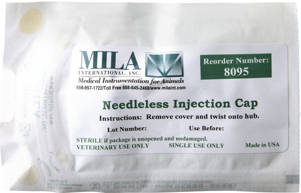 IV Needleless Injection Bi-Directional Valve Cap for Dogs, Cats & Horses slide 1 of 2