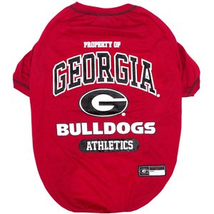 Pets First NCAA Dog & Cat T-Shirt, Georgia Bulldogs, Medium