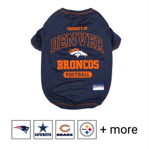 Pets First NFL Dog & Cat T-Shirt, Denver Broncos, Medium