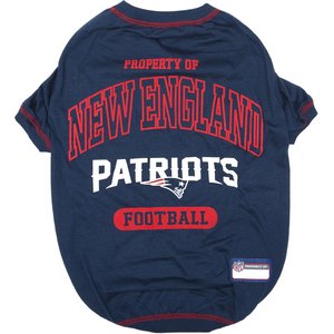 Pets First NFL Dog & Cat T-Shirt, New England Patriots, Medium