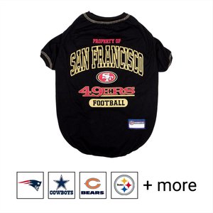 Pets First NFL Dog & Cat T-Shirt, San Francisco 49ers, Large