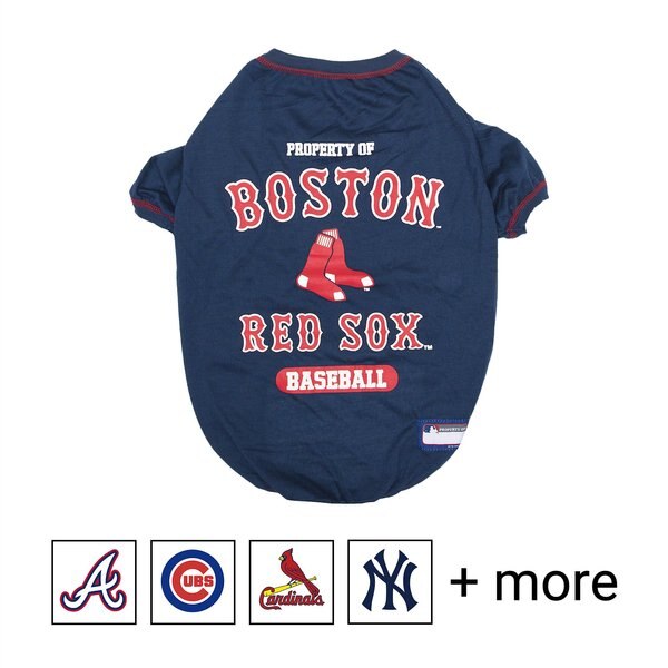 Pets First MLB Dog & Cat T-Shirt, Boston Red Sox, Medium slide 1 of 3