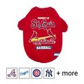Pets First MLB Dog T-Shirt, St. Louis Cardinals, Small