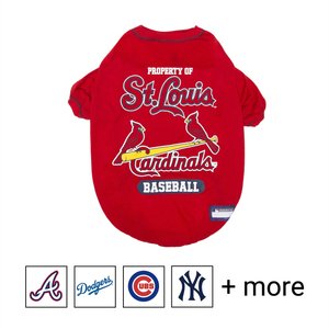 Pets First MLB Dog & Cat T-Shirt, St. Louis Cardinals, Small
