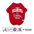 Pets First MLB Dog T-Shirt, Philadelphia Phillies, Medium