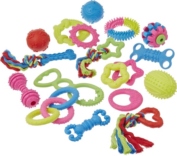 Frisco Just for Puppies Rope & TPR Variety Pack Puppy Toy, 17 count slide 1 of 3