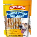 Beefeaters Beefhide 5" Strips with Chicken Dog Treats, 36-oz bag
