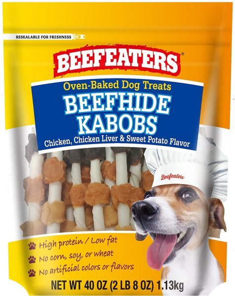 Beefeaters Beefhide Kabobs Dog Treats, 40-oz bag slide 1 of 7