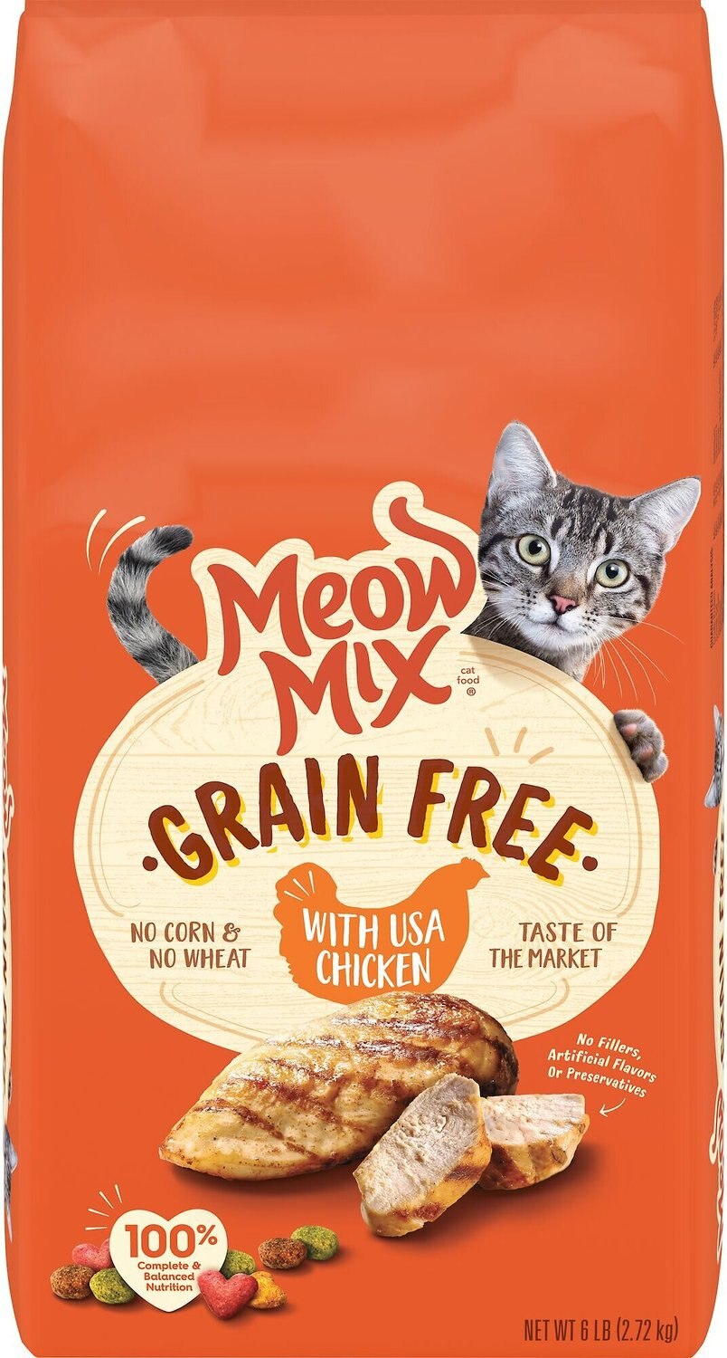 MEOW MIX USA Chicken Grain-Free Dry Cat 