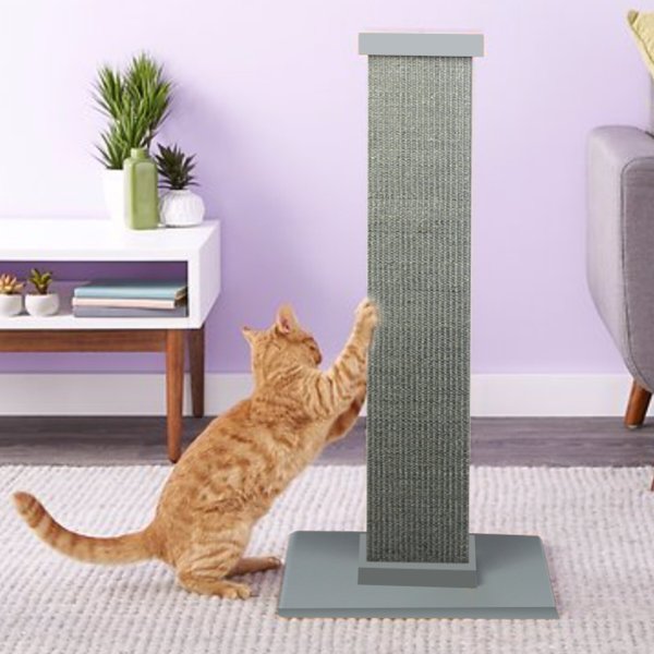 SmartCat The Ultimate 32-in Sisal Cat Scratching Post, Gray slide 1 of 7