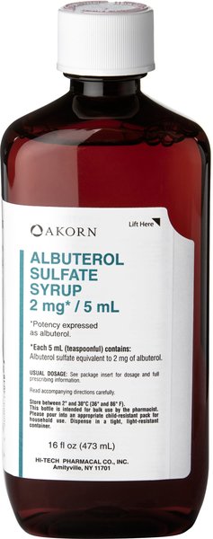 Albuterol Sulfate (Generic) Syrup, 2 mg/5mL, 16-oz slide 1 of 3