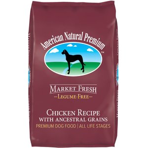 American Natural Premium Triple Protein Recipe with Ancestral Grains Legume-Free Premium Dry Dog Food, 4-lb bag